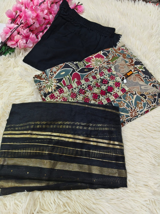 Black designer Full set Dress