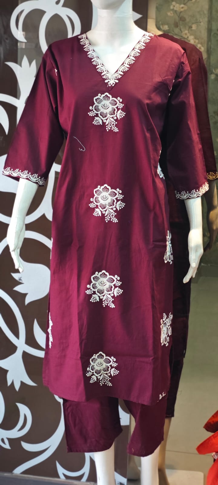 Rose Pink pure cotton two piece sets