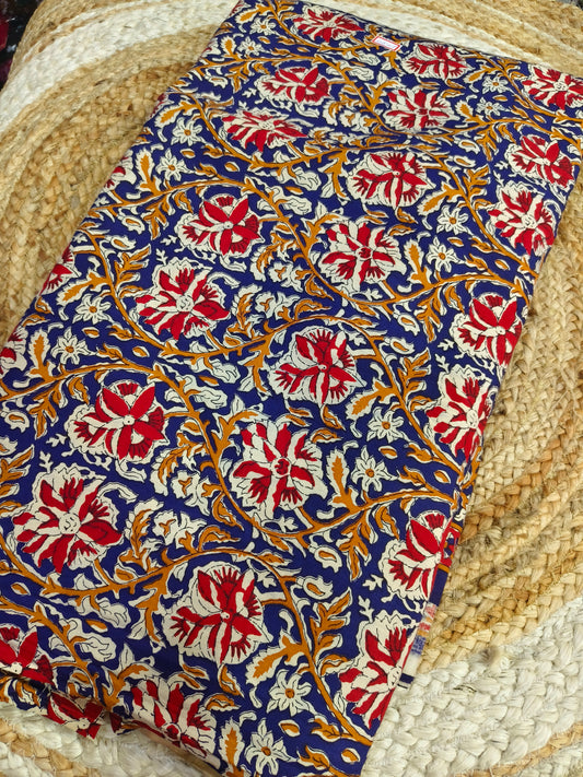 Multi colour Pure cotton Kalamkari Fabric