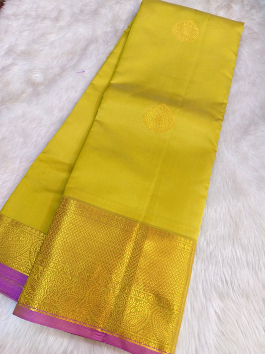 Semi kanchi silk saree