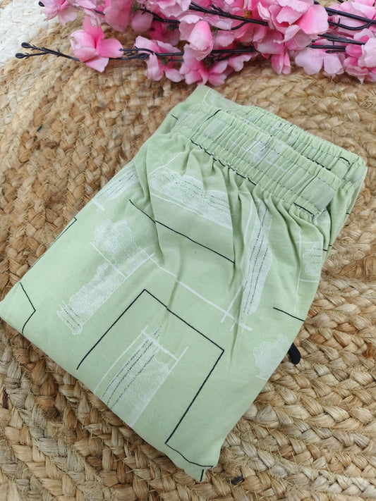 Light green colour night pant 3XL/4XL