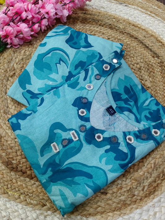 Blue pure cotton Cord Sets