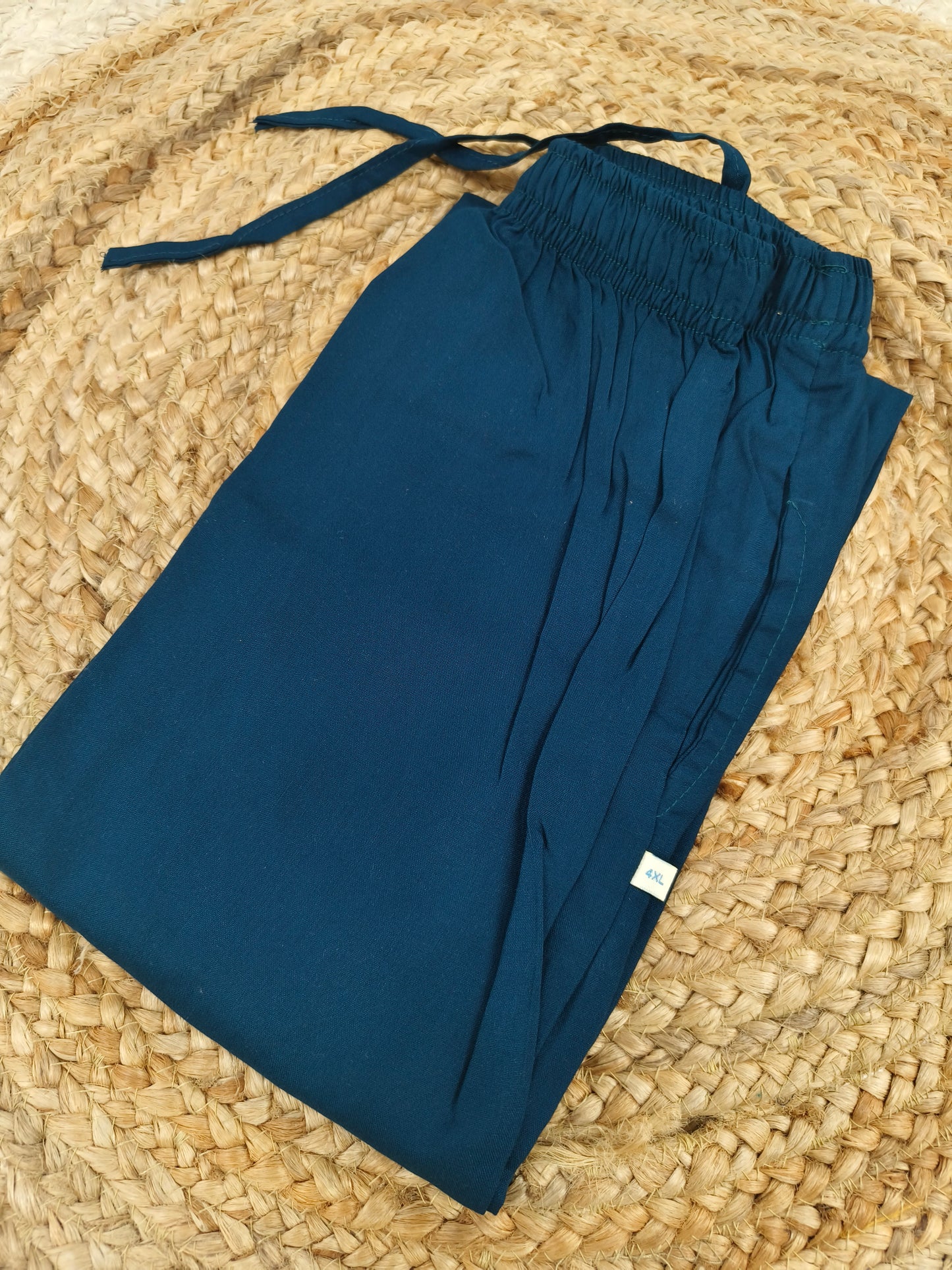 Peacock blue Rayon plazo pant
