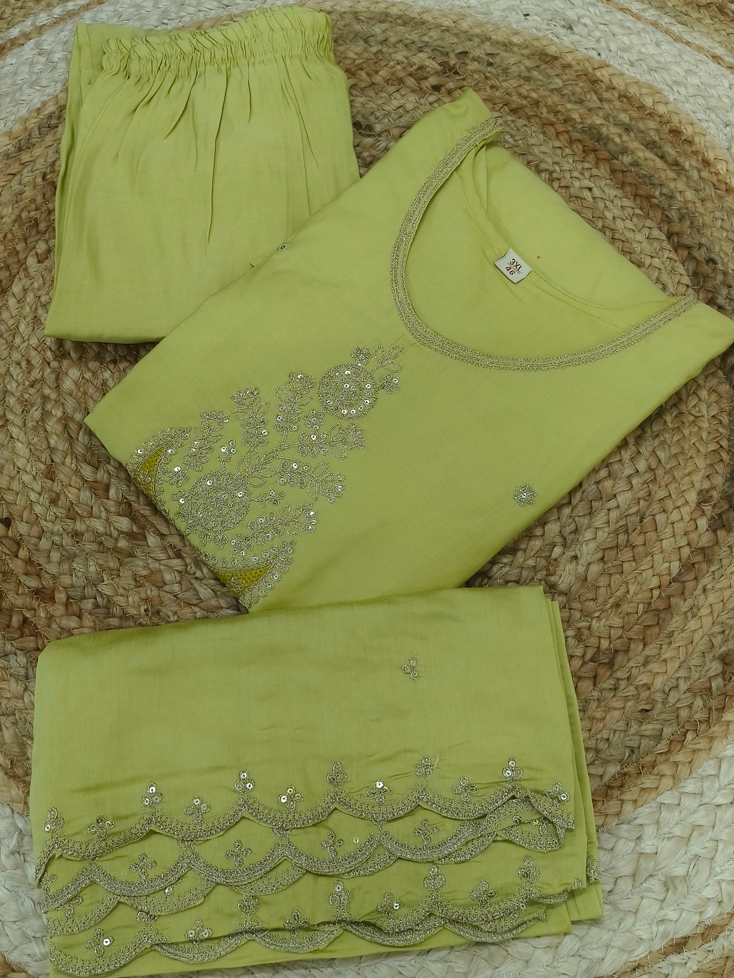 Pista Green designer salwar suits