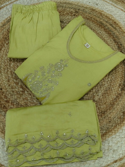 Pista Green designer salwar suits