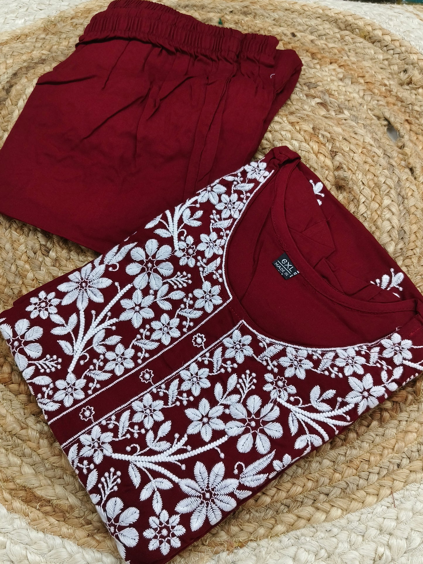 Maroon Elegant Cord set
