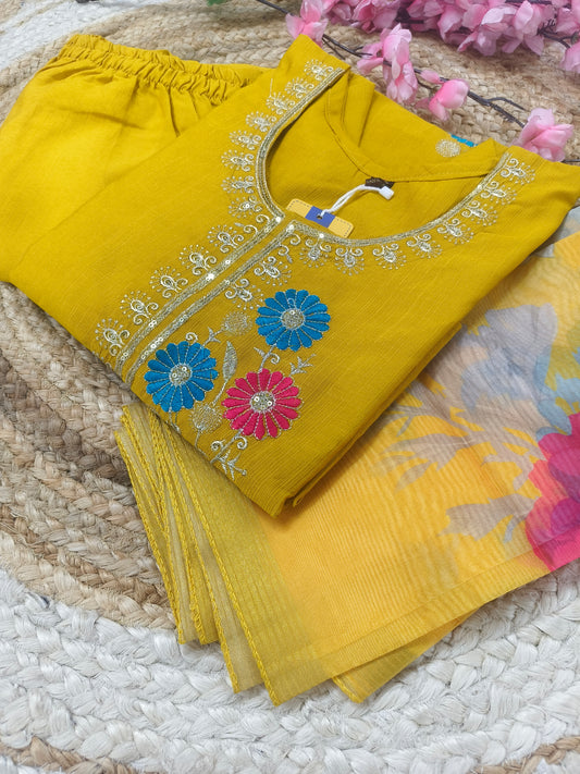 Yellow Elegant designer suit