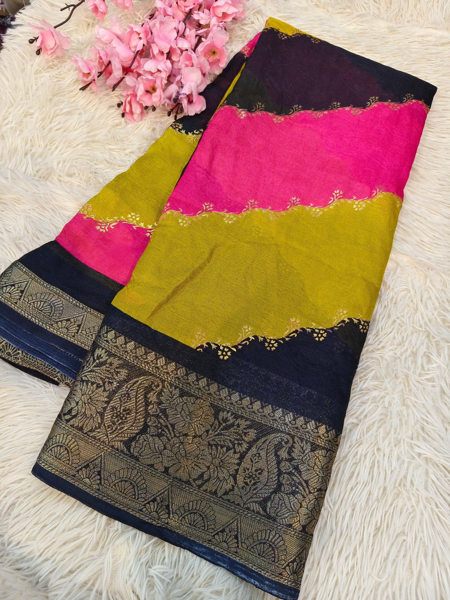 Multi colour Designer silk saree