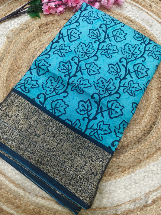 Blue Binny silk saree