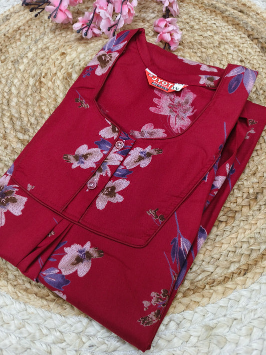 Red pure cotton Nighty