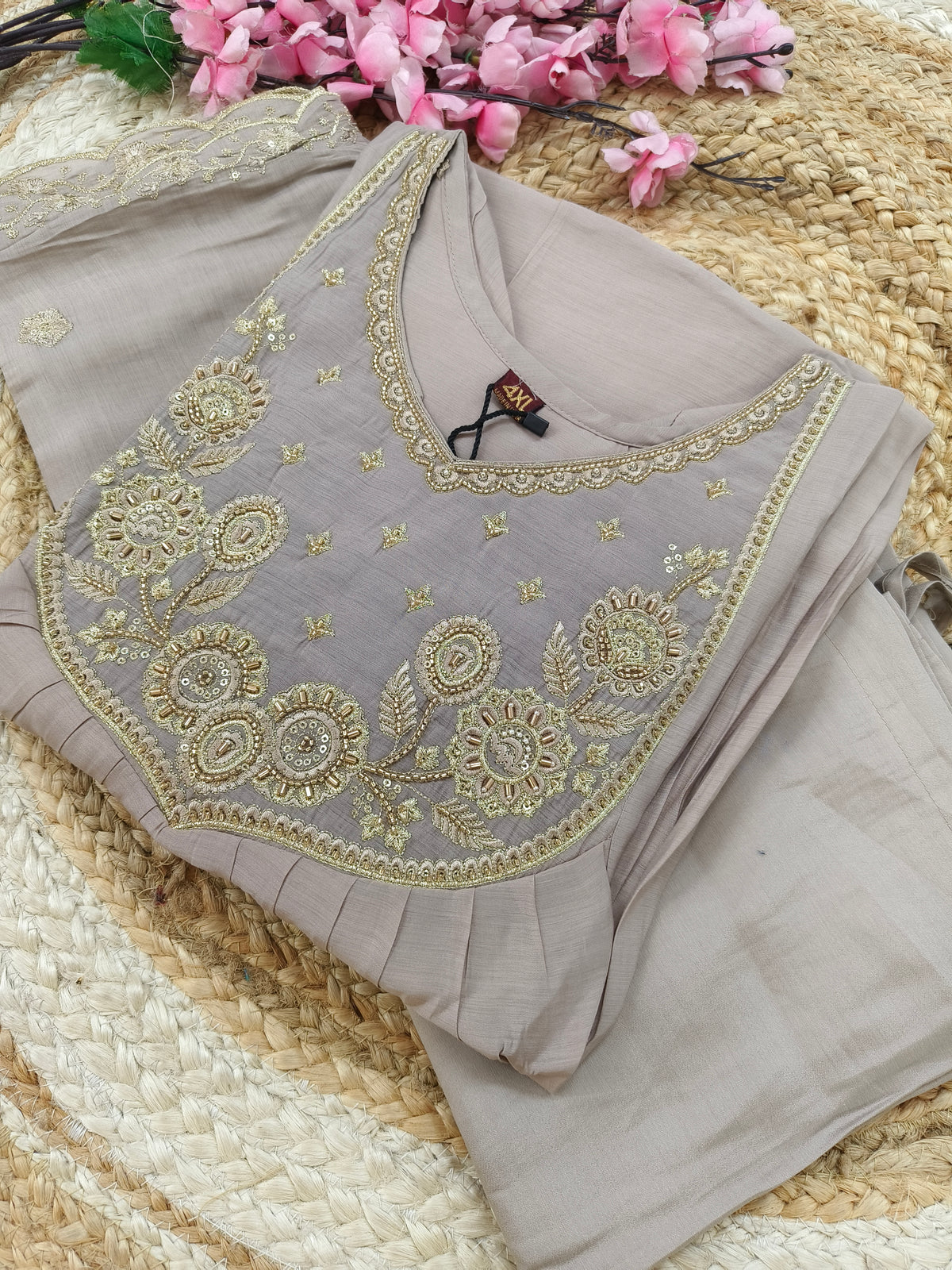 Grey designer Aline suit