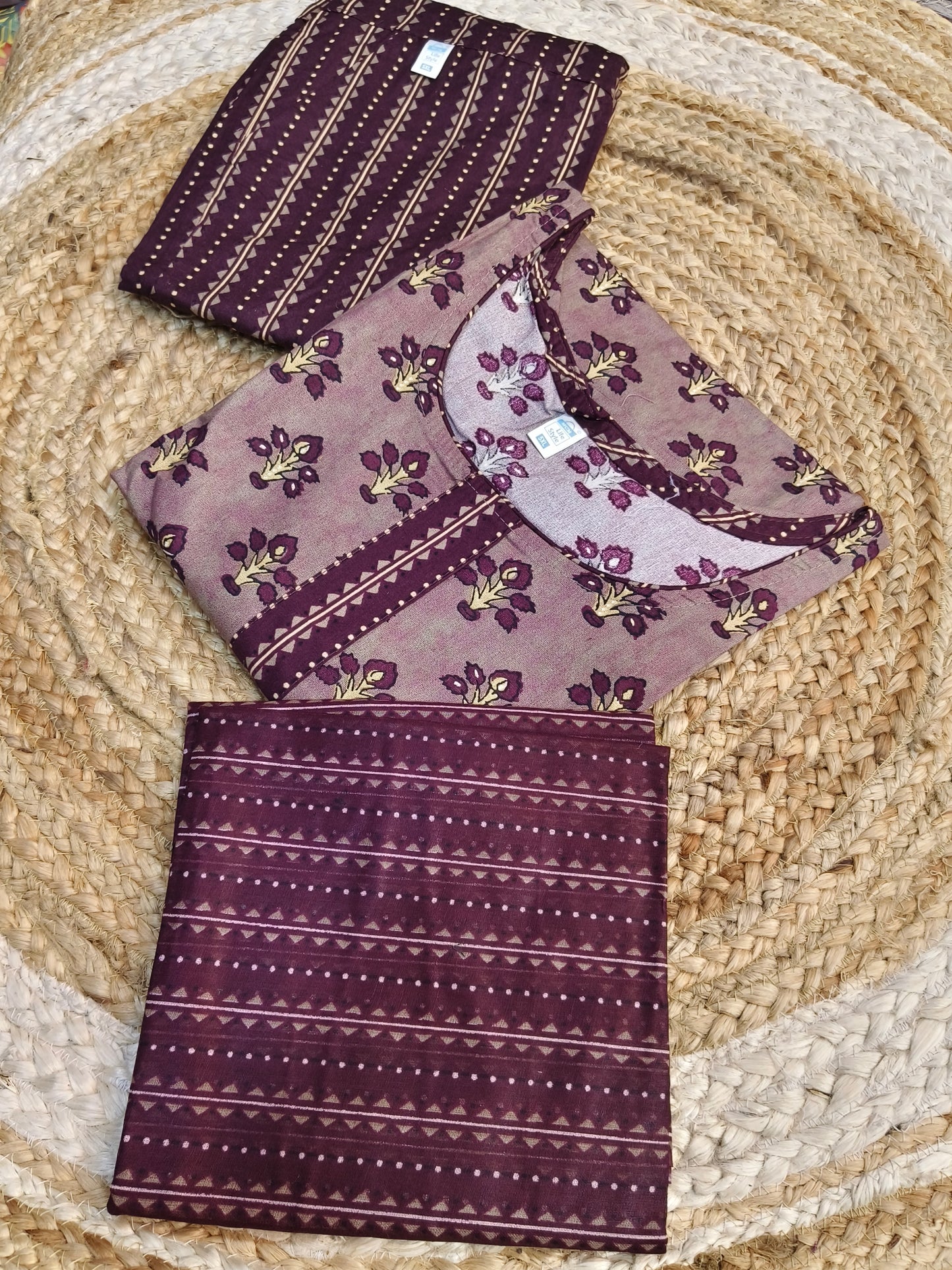 Wine pure cotton suits