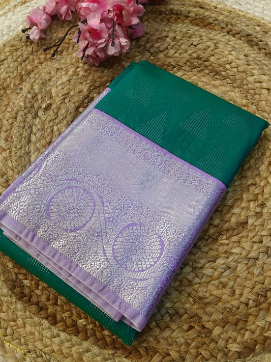 Rama Green kanjivaram silk saree