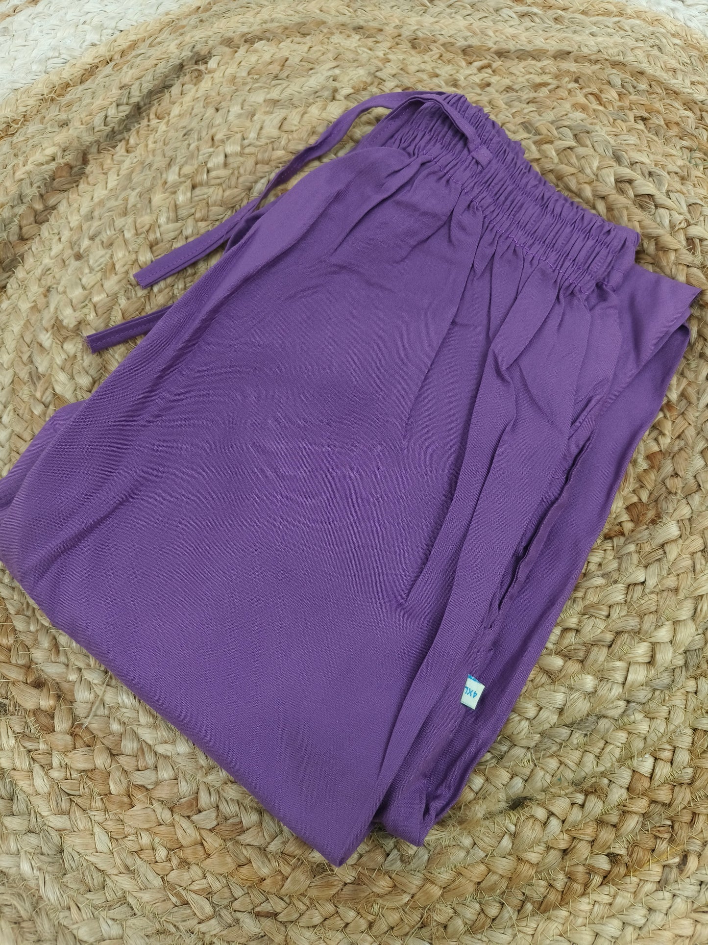 Light lavendra Rayon plazo pant