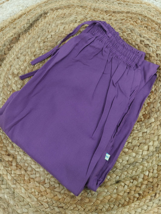 Light lavendra Rayon plazo pant