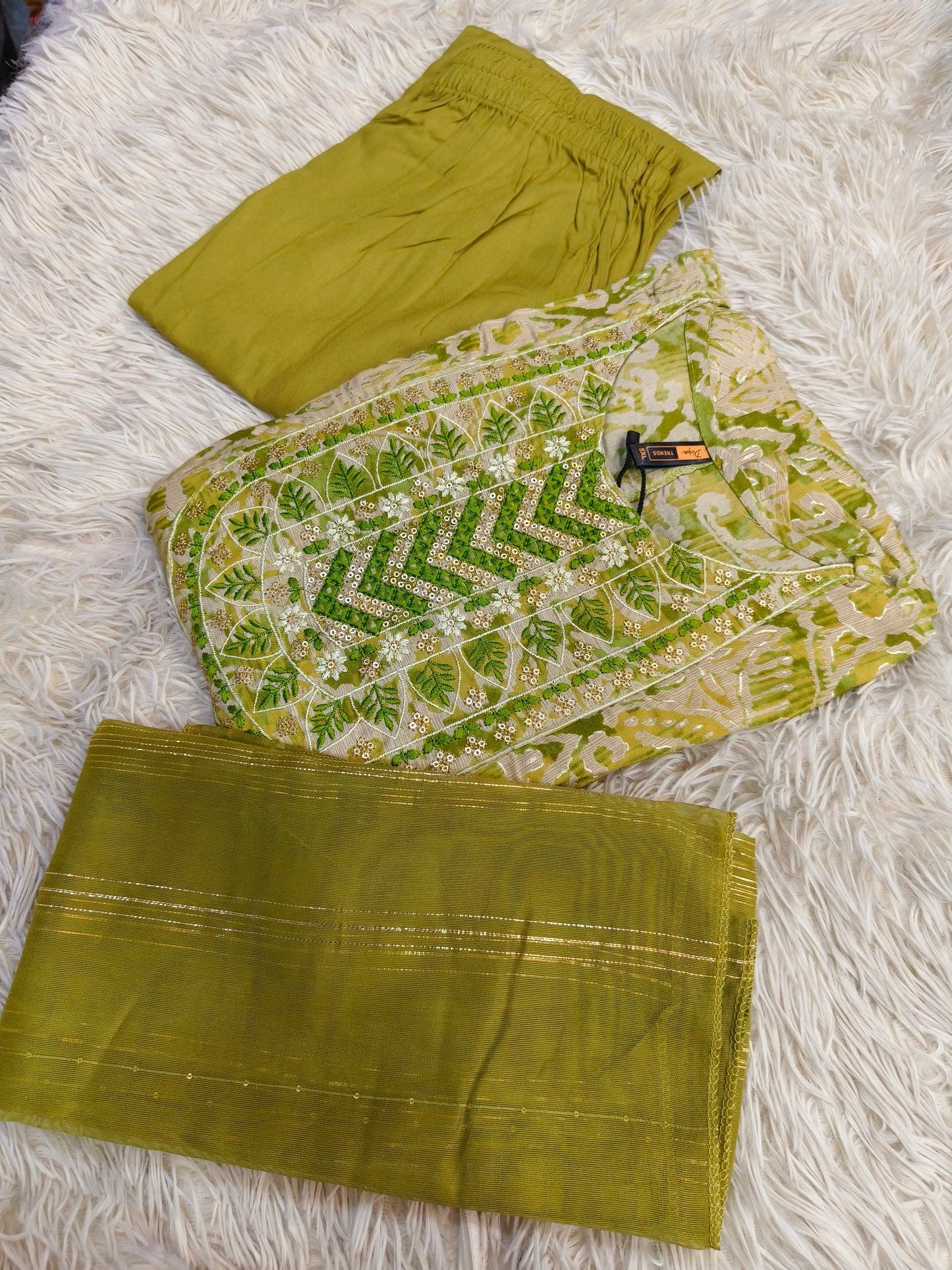 Green Elegant Aline designer suits