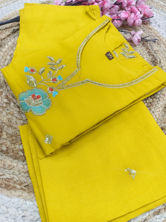 Mustard yellow Elegant designer suit
