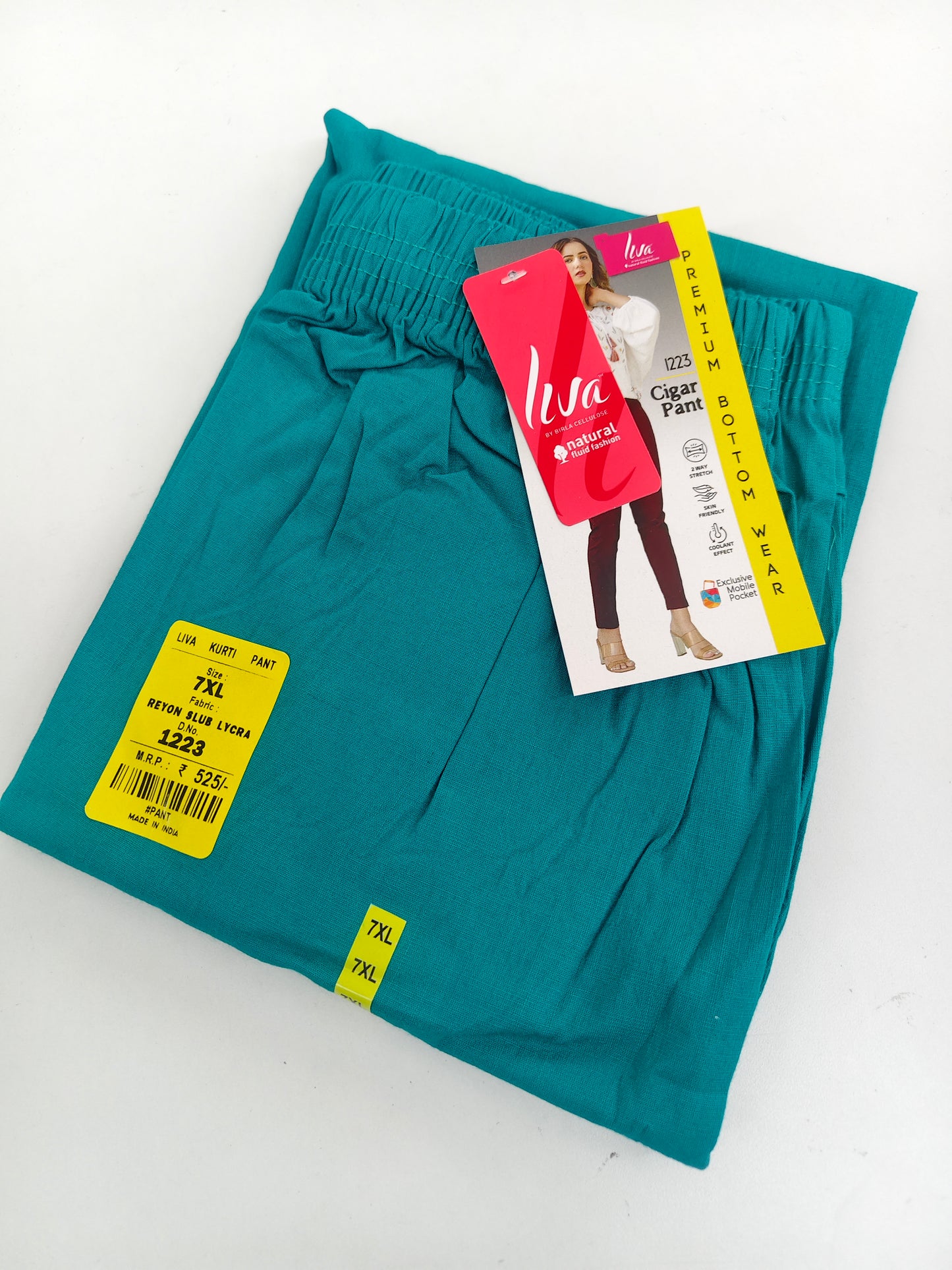 Rama  Blue lycra strechable pants