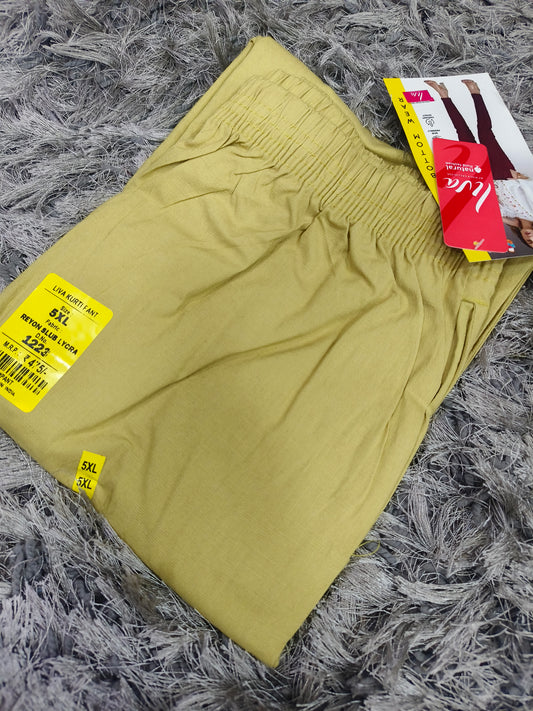 Khaki colour Lycra strechable pants