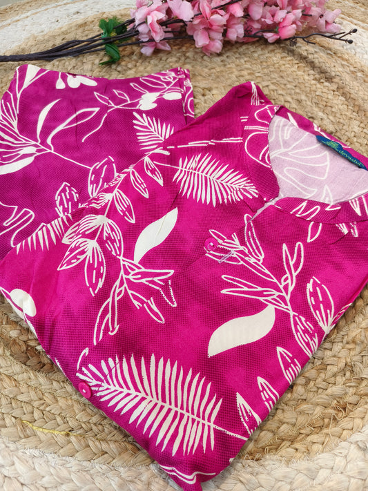Pink Elegant Rayon cord set