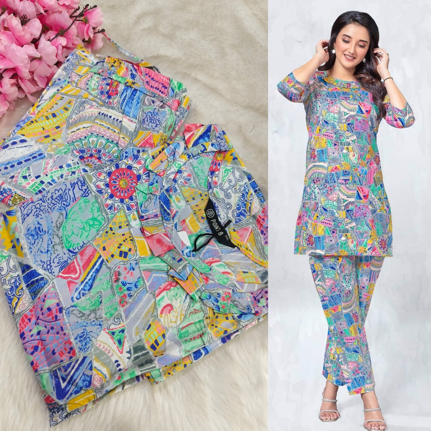Multi colour Cotton Cord sets