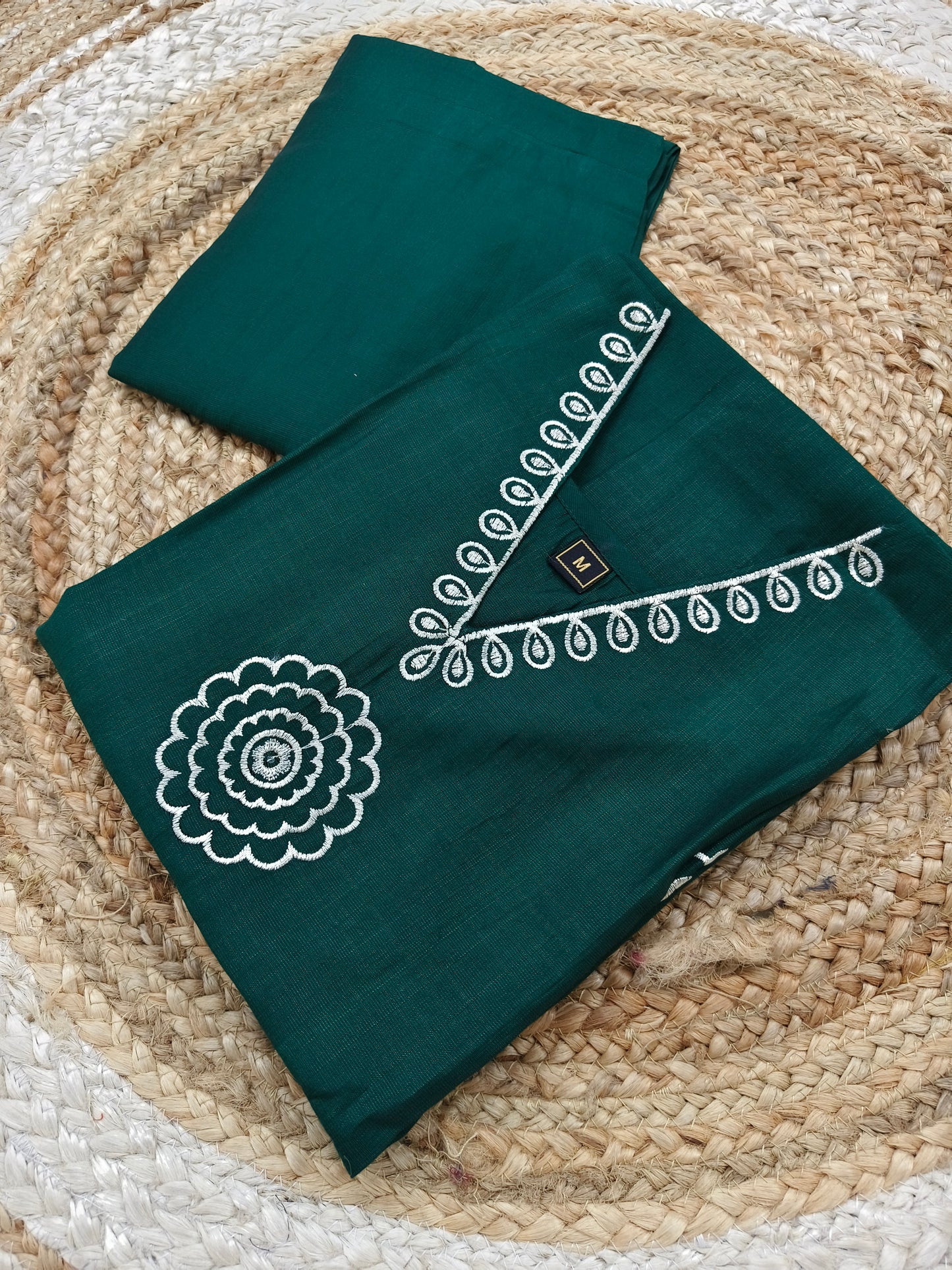 Bottle Green Elegant cotton cord sets