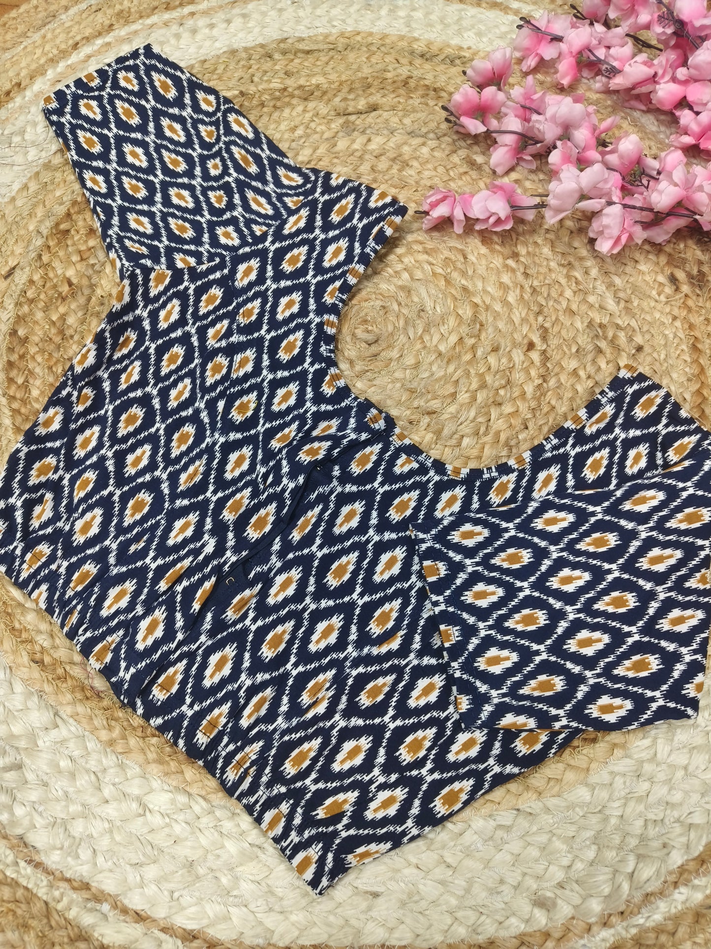 Kalamkari Cotton Stretchable Blouse