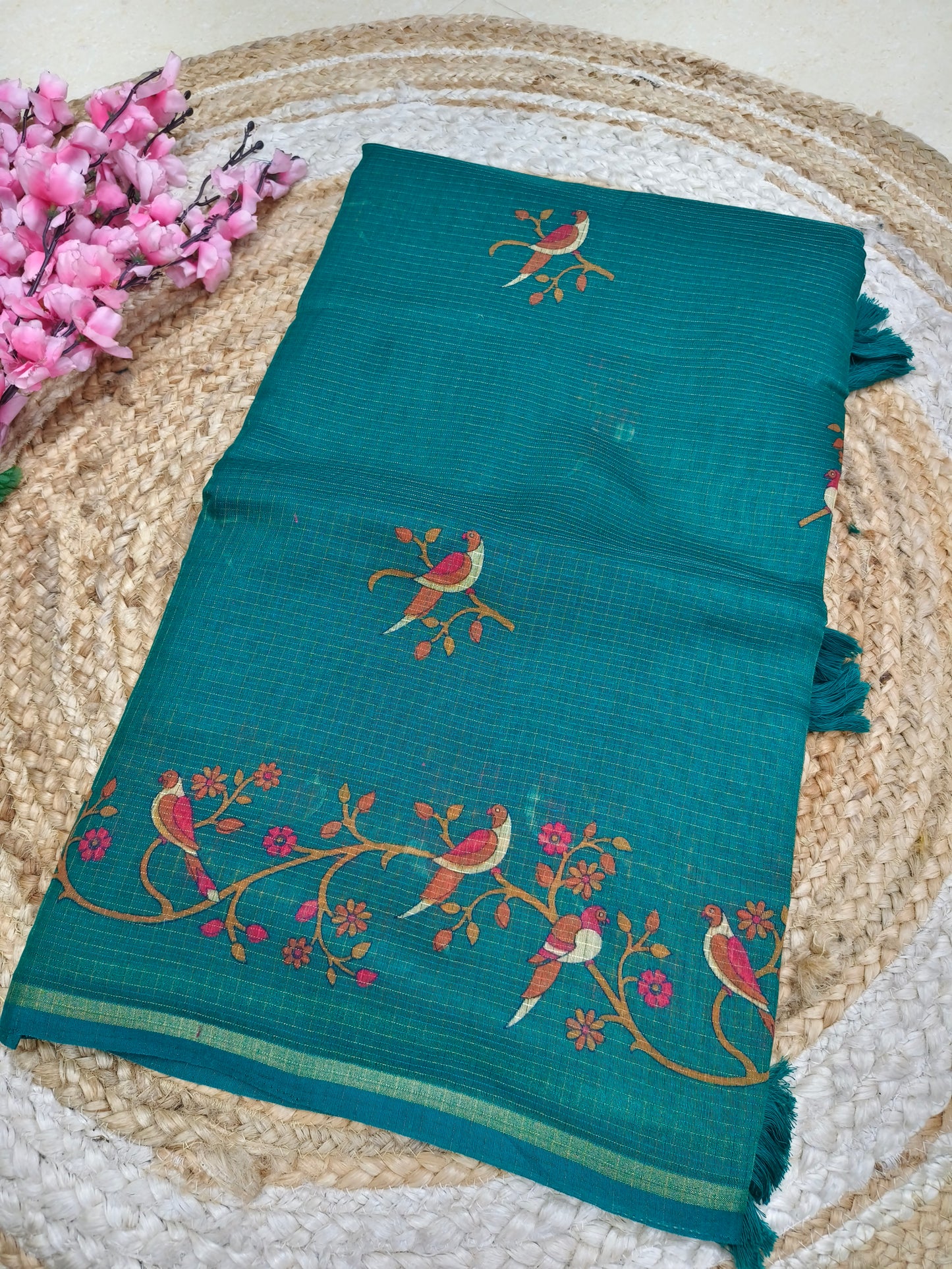 Elegant blue Kota Silk Saree