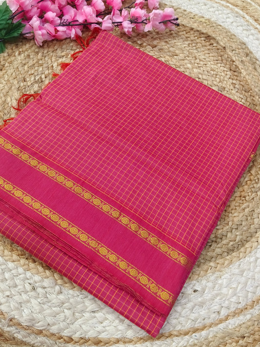 Pink Vintage Arani silk saree
