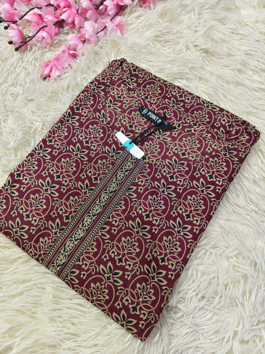 Maroon Pure cotton Nighty