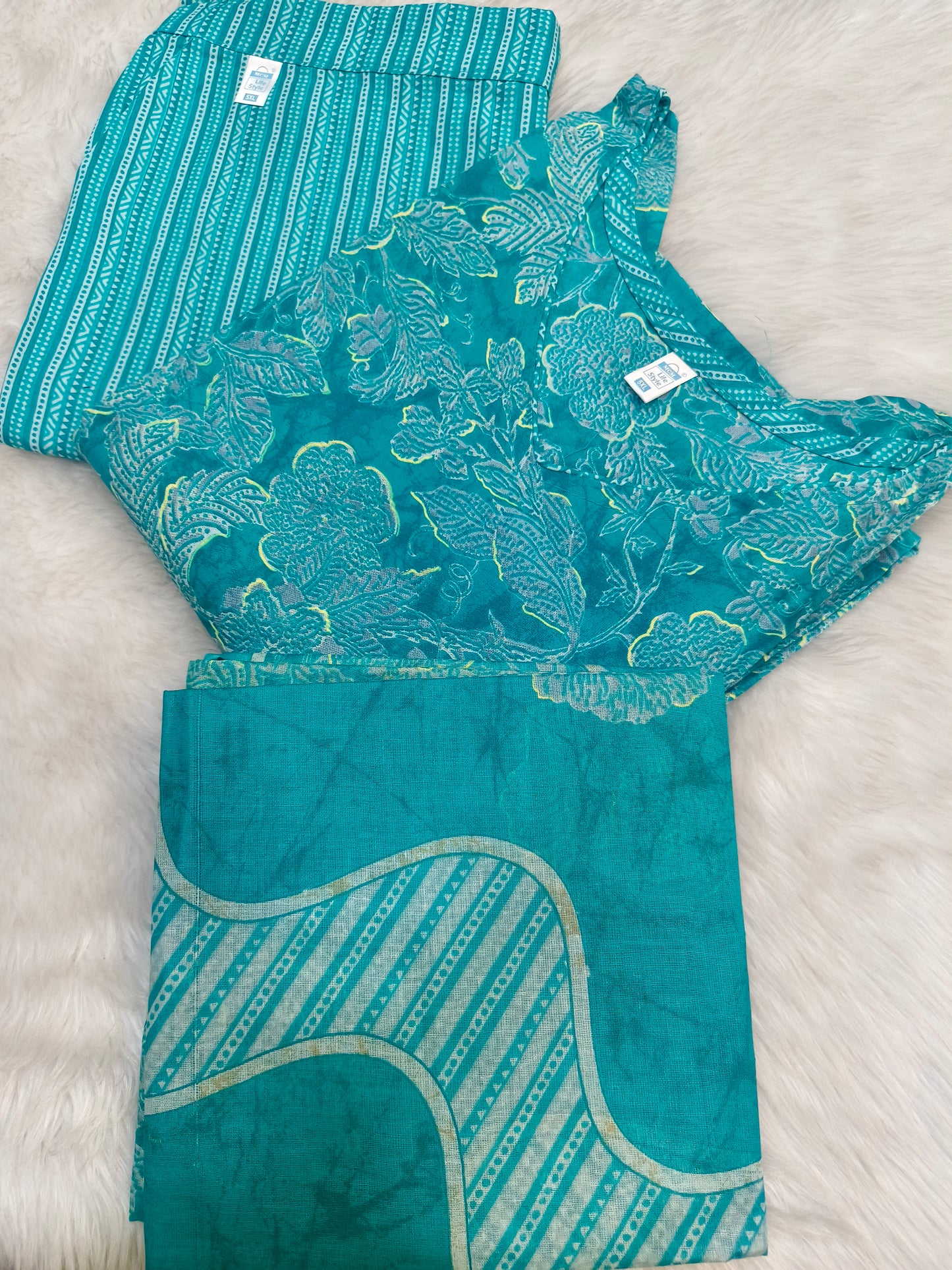 Sky blue  pure cotton suits
