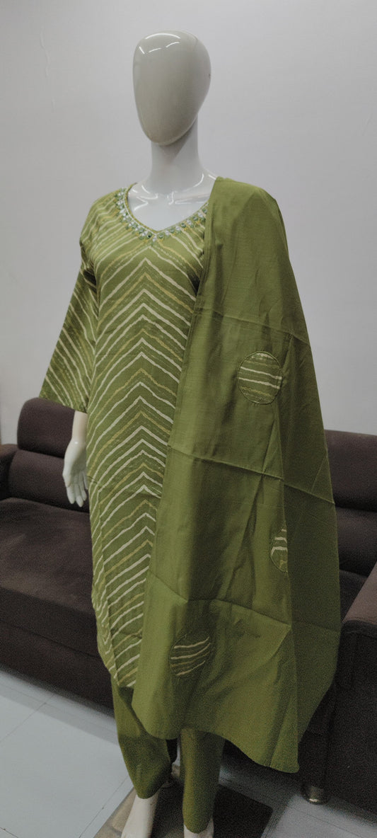 Green designer salwar suites