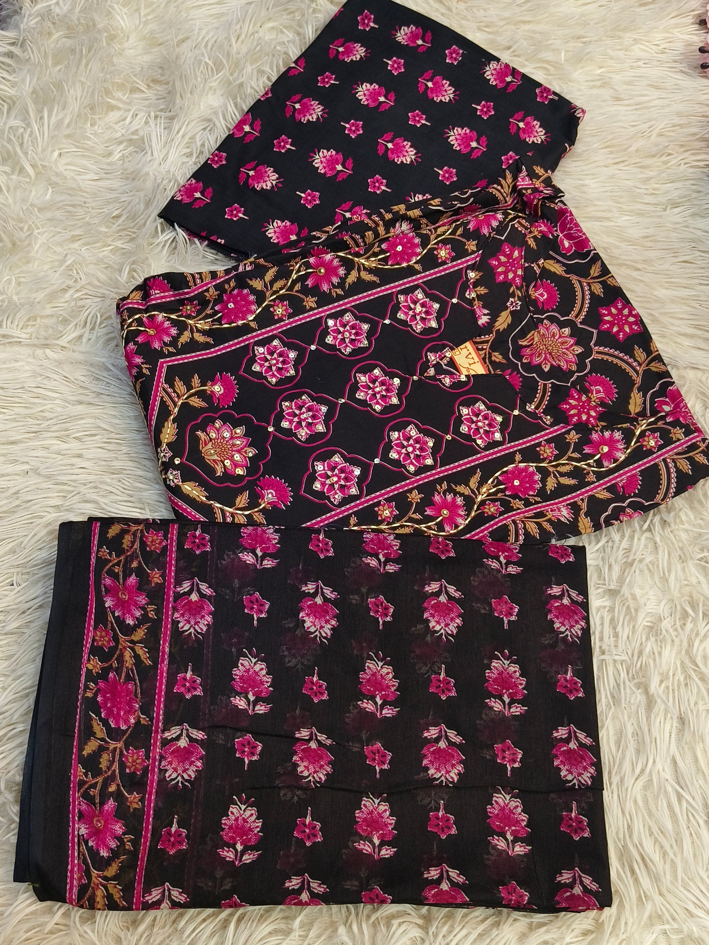 Black cotton suits