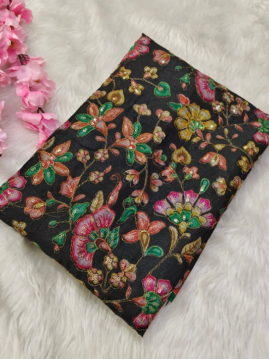 Black Silk blouse piece