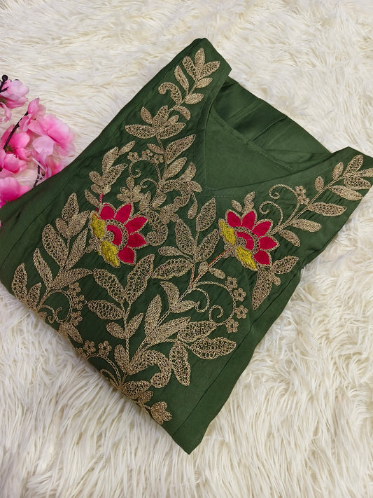 Green designer kurti