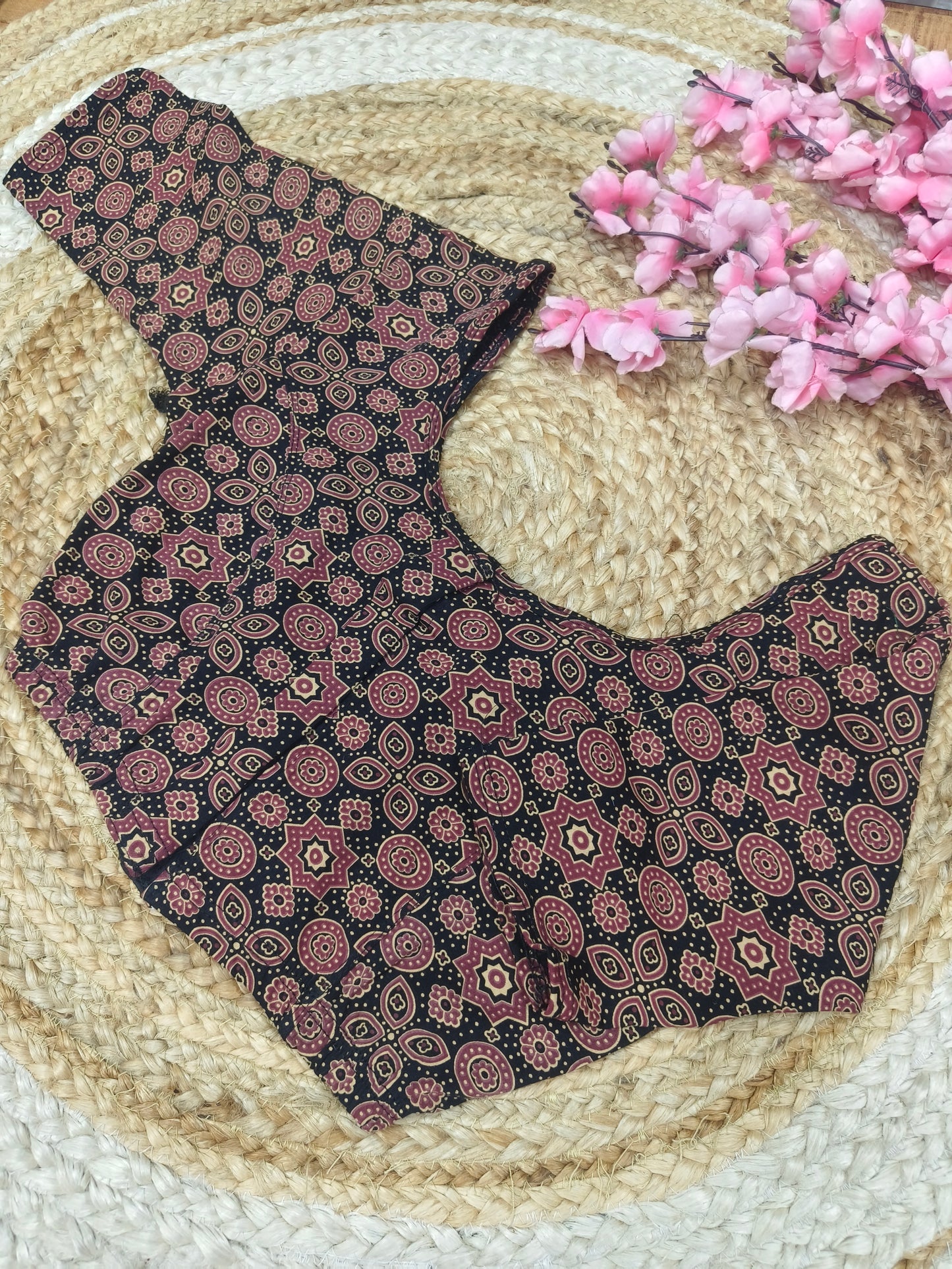 Kalamkari Cotton Stretchable Blouse