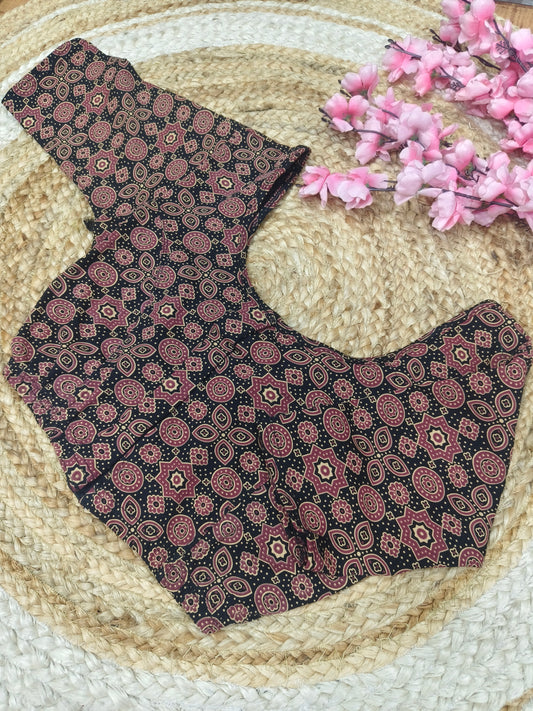 Kalamkari Cotton Stretchable Blouse
