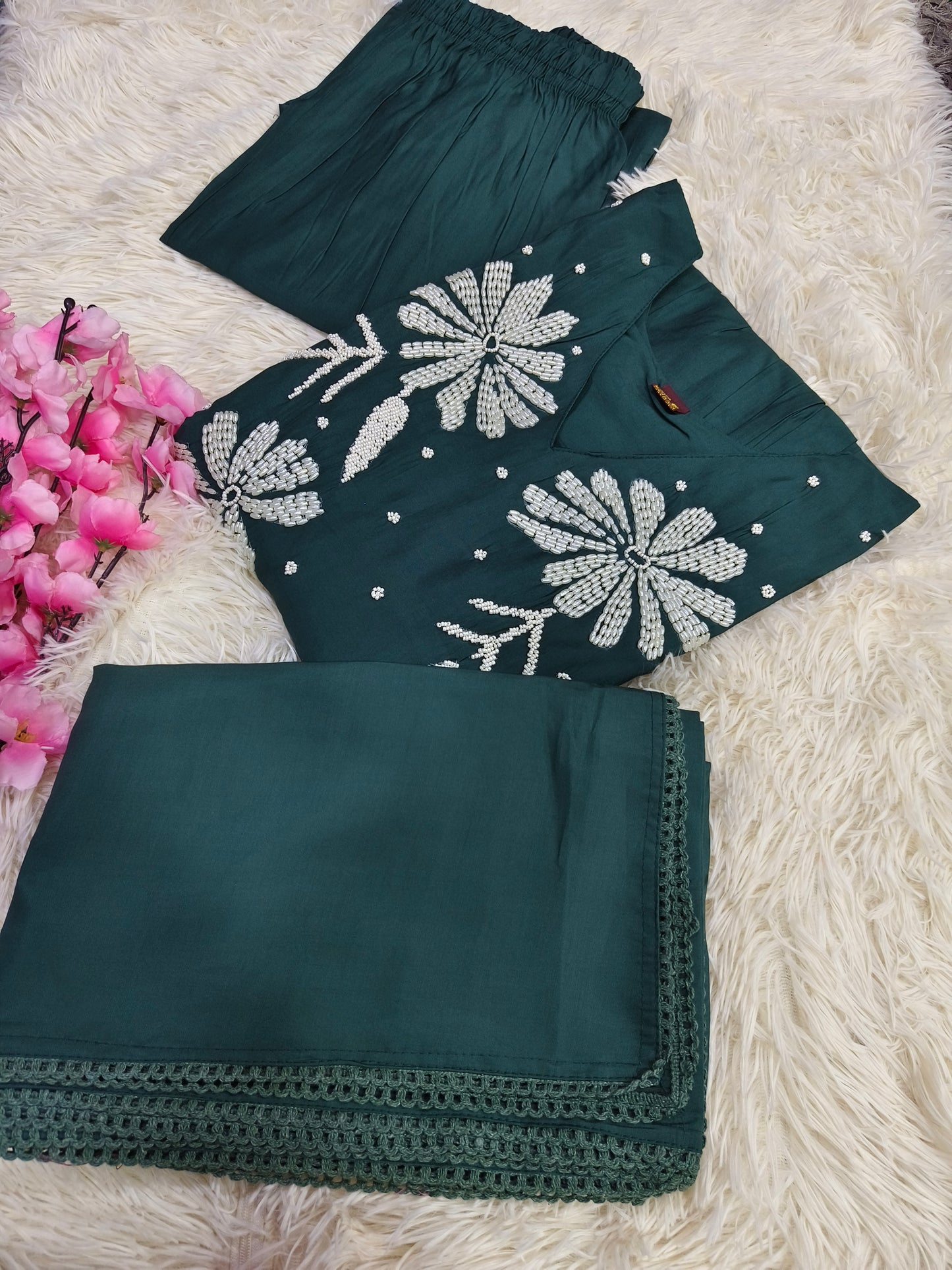 Teal Green designer suit