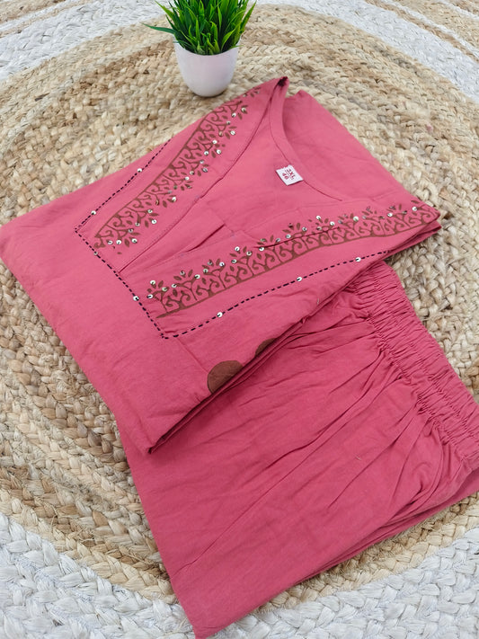 Peach  Premium  Co-Ord Set