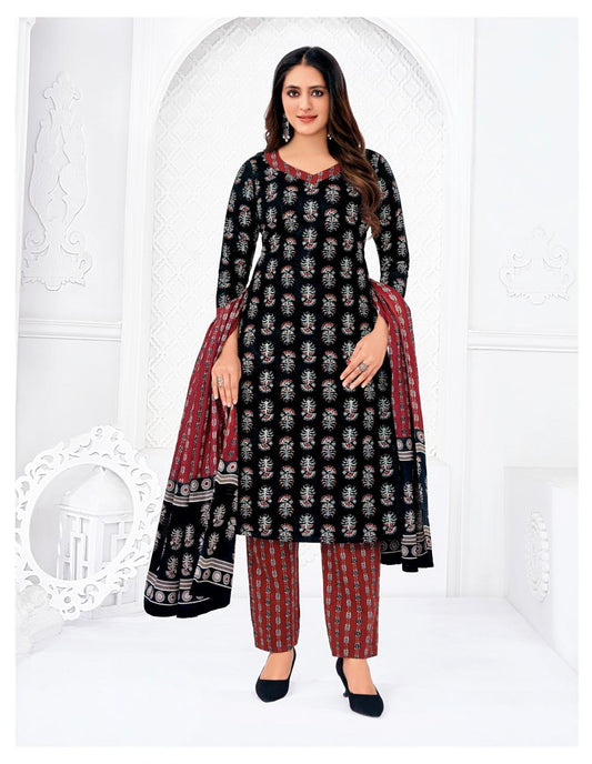 Black Pure Cotton sets with duppata