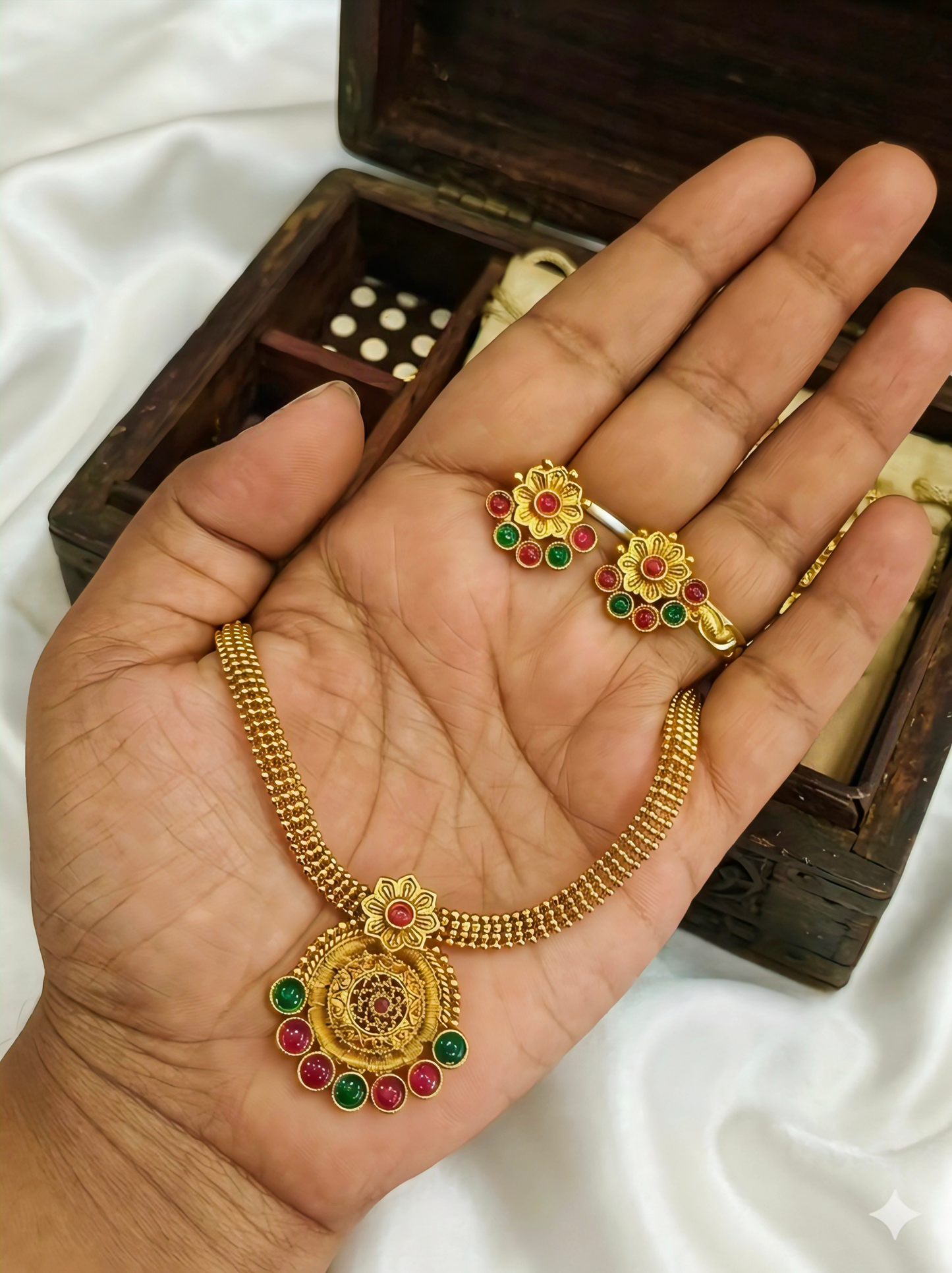 Gold plated Necklace set