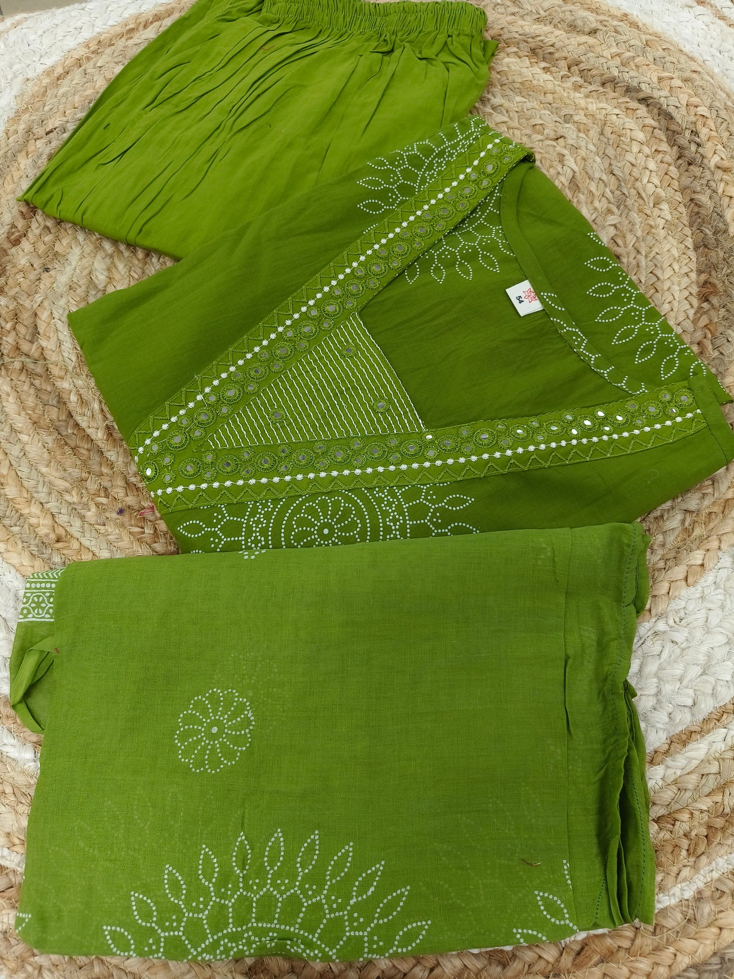 Green Pure cotton suits