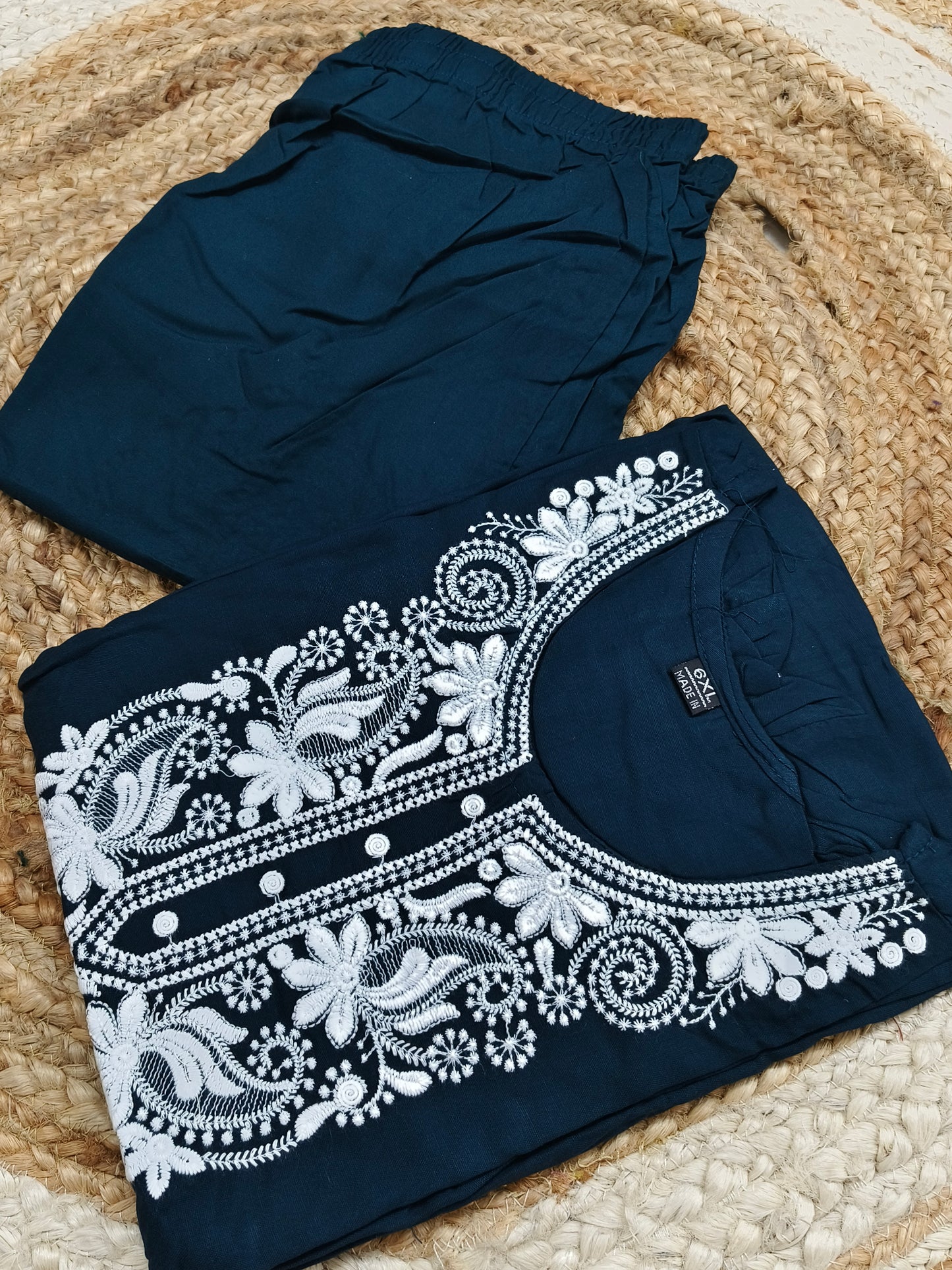 Peacock Blue Elegant Cord set