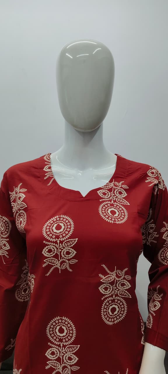 Brick Red cotton cord suits