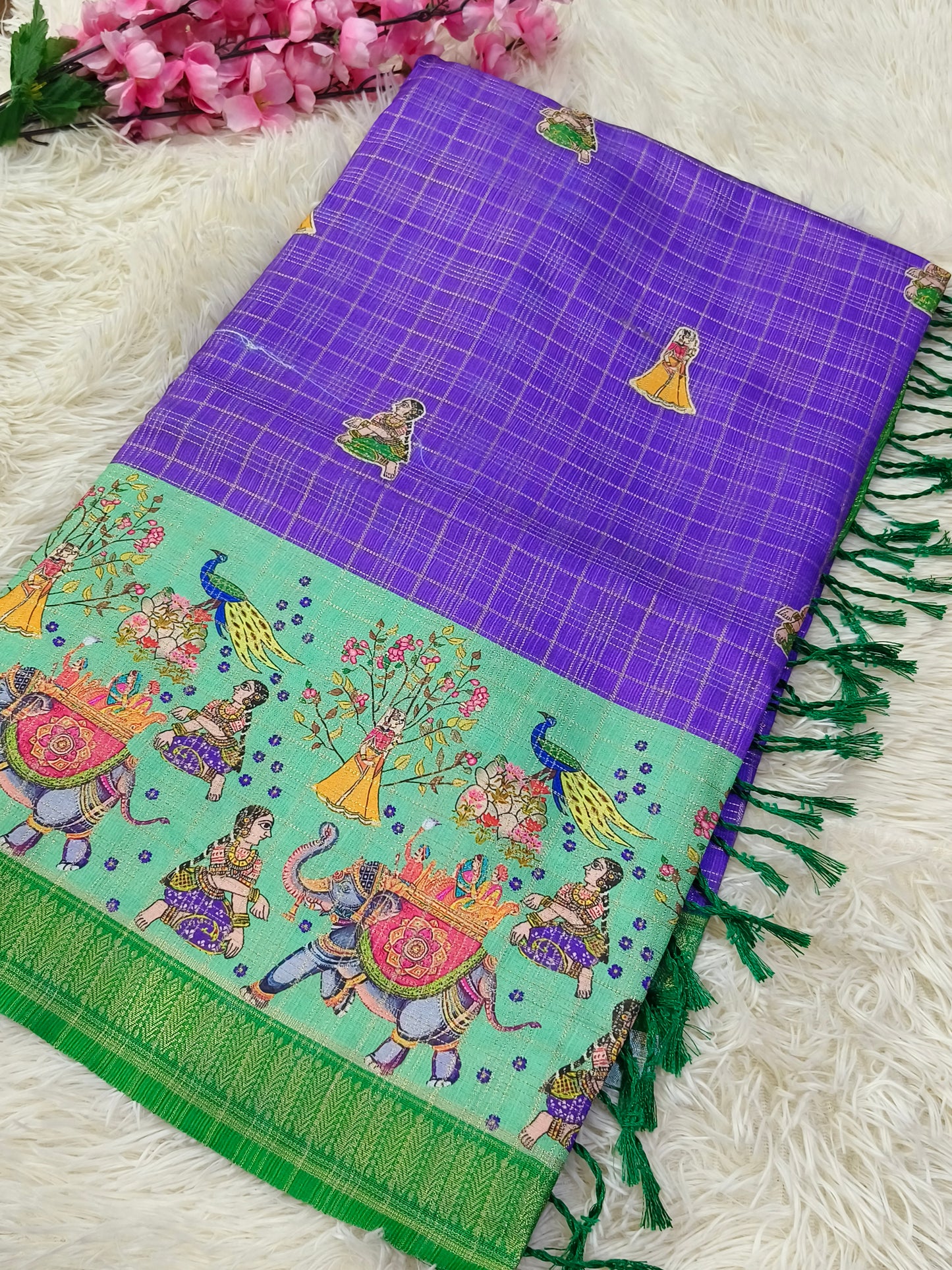 Trading Kota silk saree