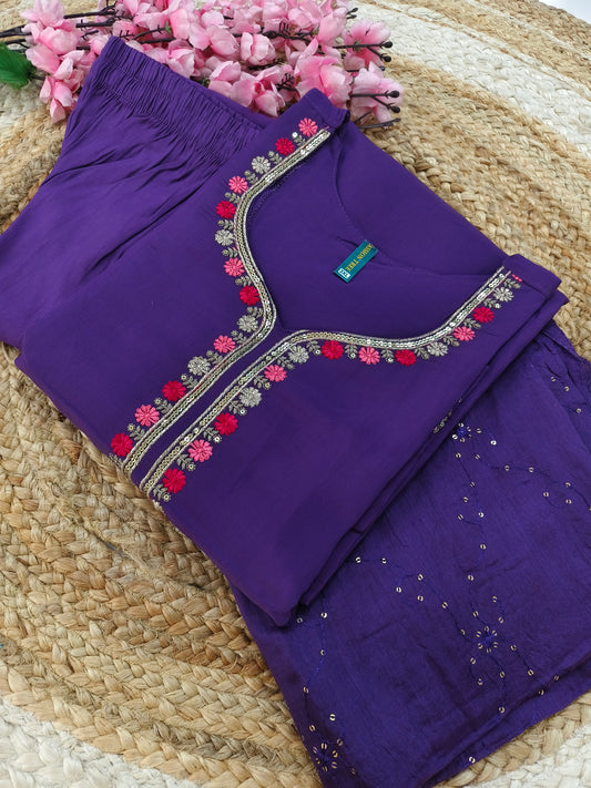 Purple Elegant designer suit