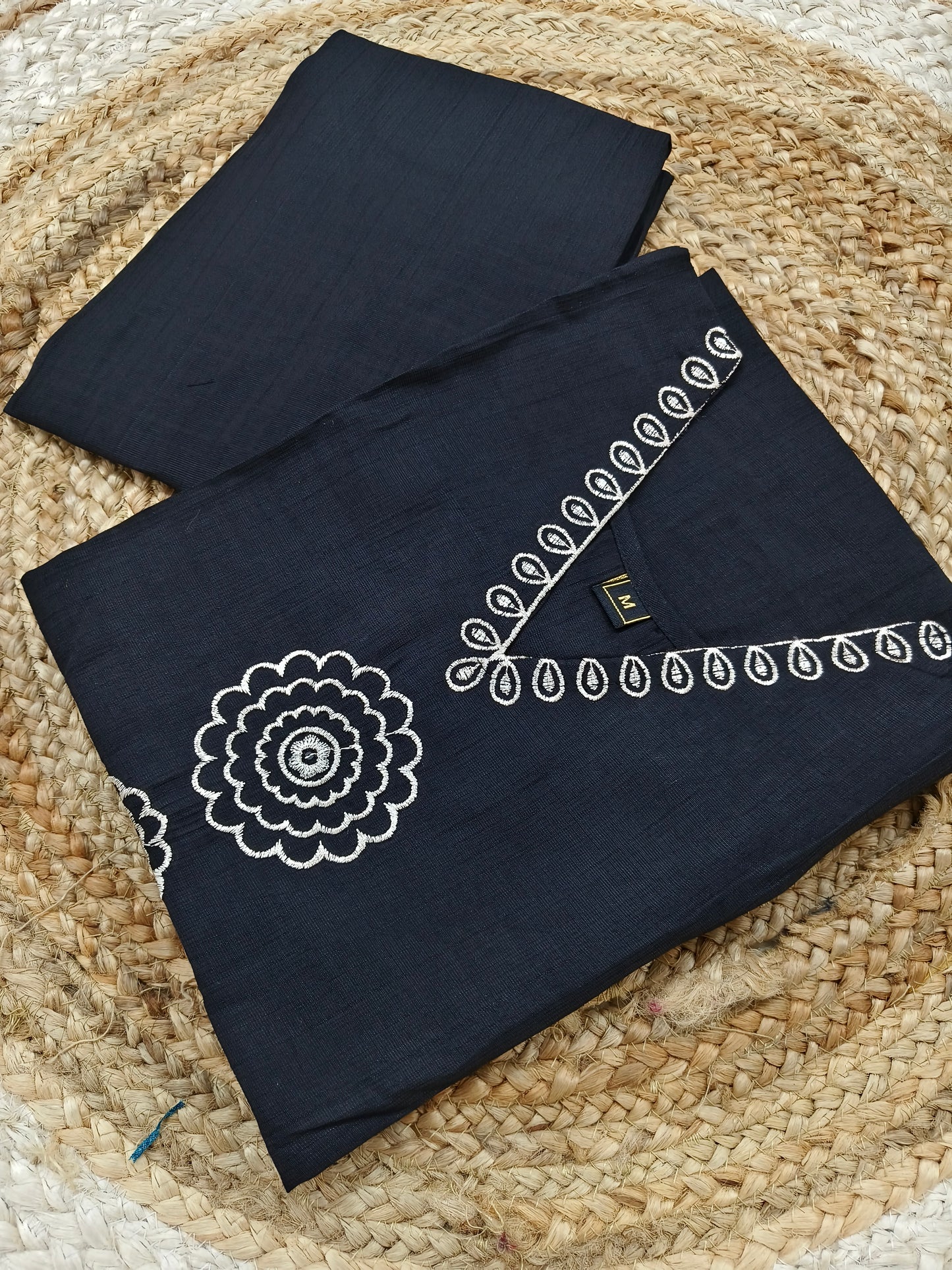 Black Elegant cotton cord sets