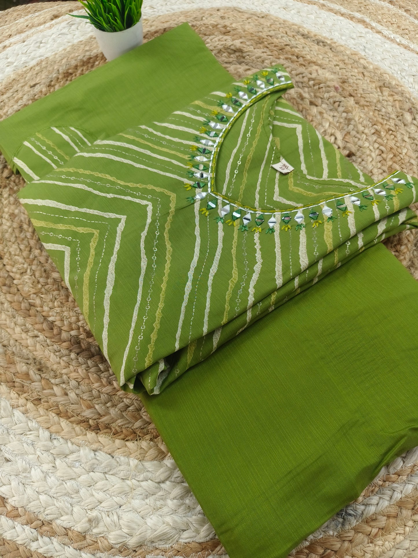 Green designer salwar suites