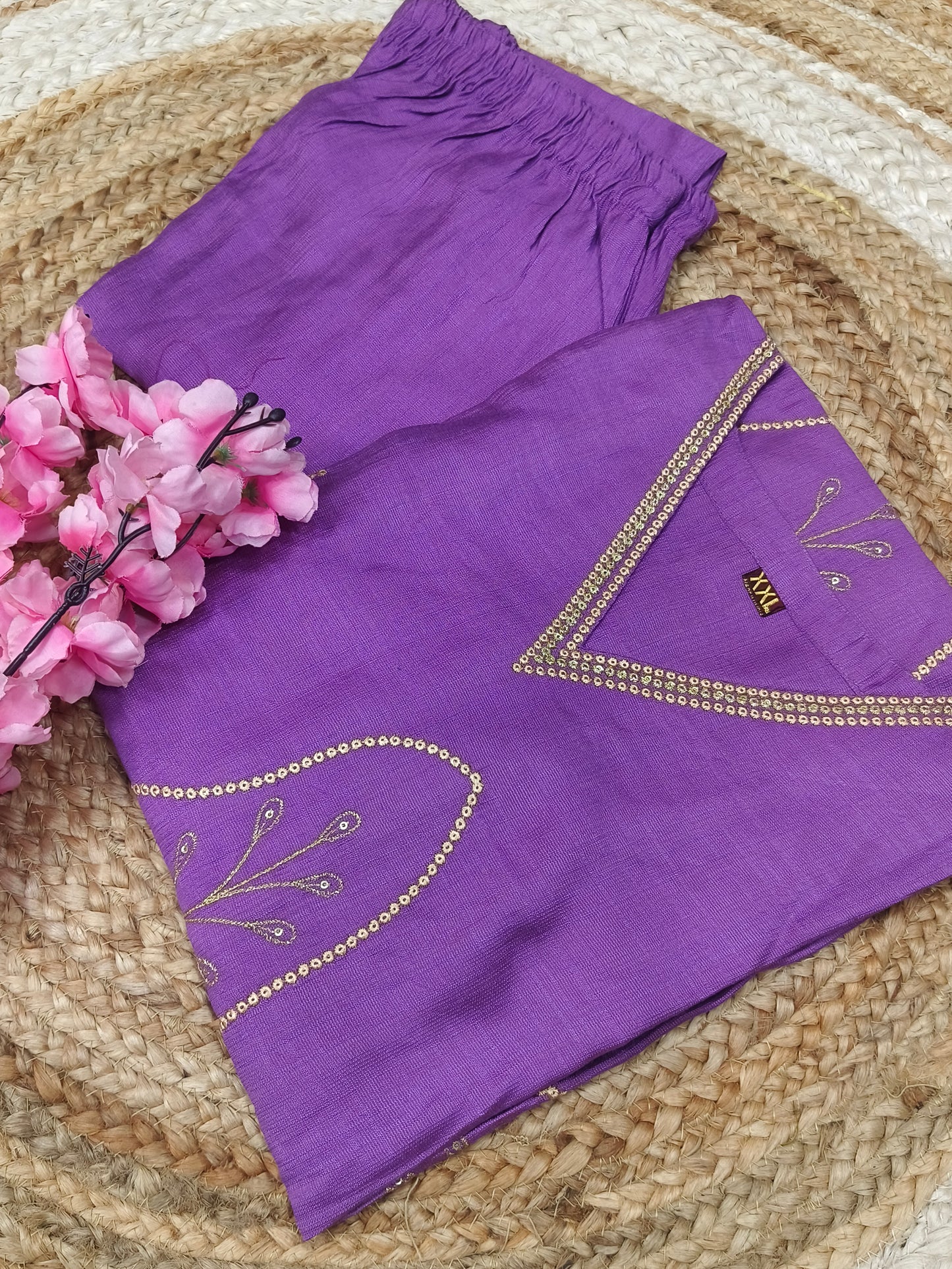 Purple Vatican Silk Cord Set