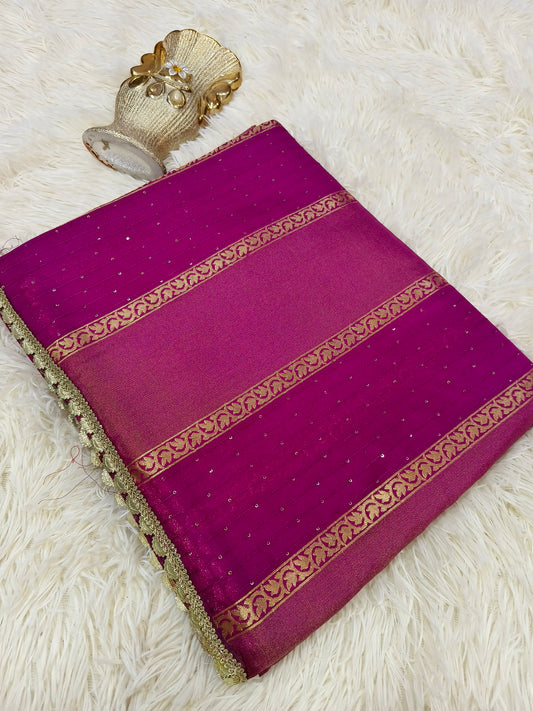 Megentha soft semi silk saree